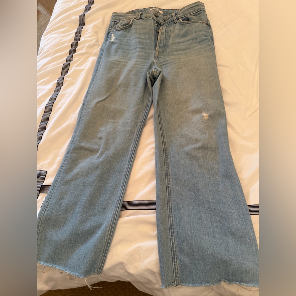 GRLFRND Light Blue Bootcut Jeans